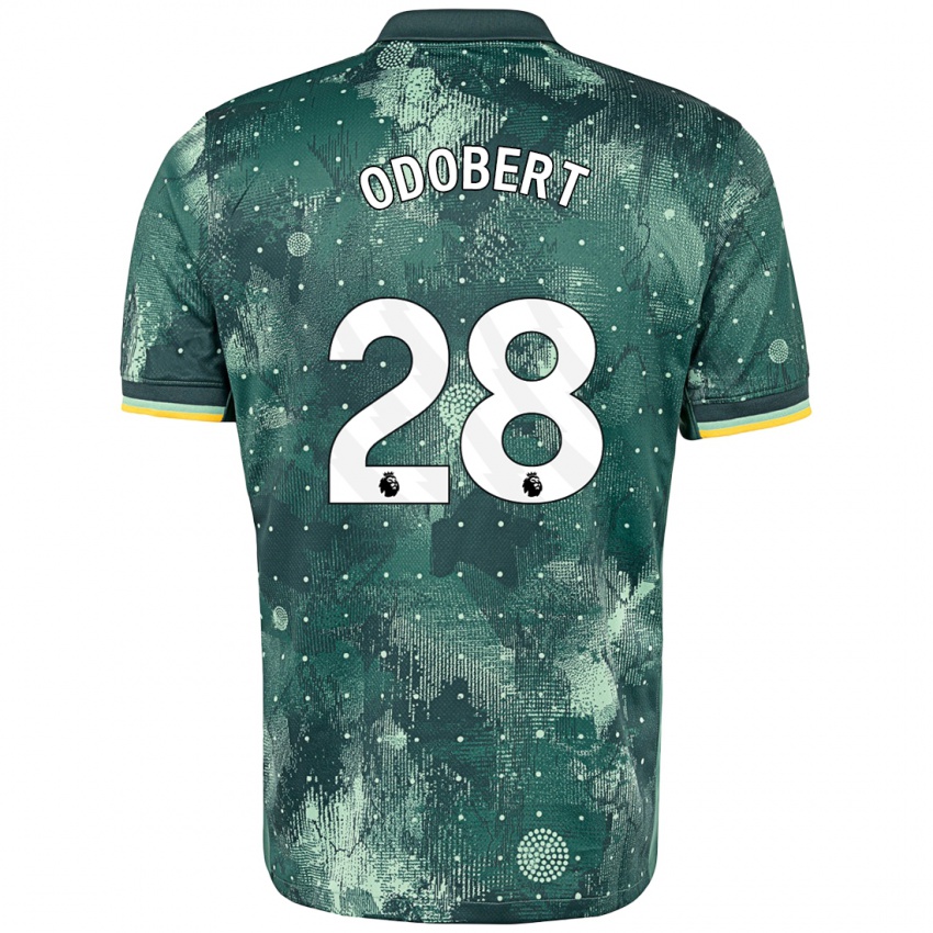 Heren Wilson Odobert #28 Muntgroen Thuisshirt Derde Tenue 2024/25 T-Shirt