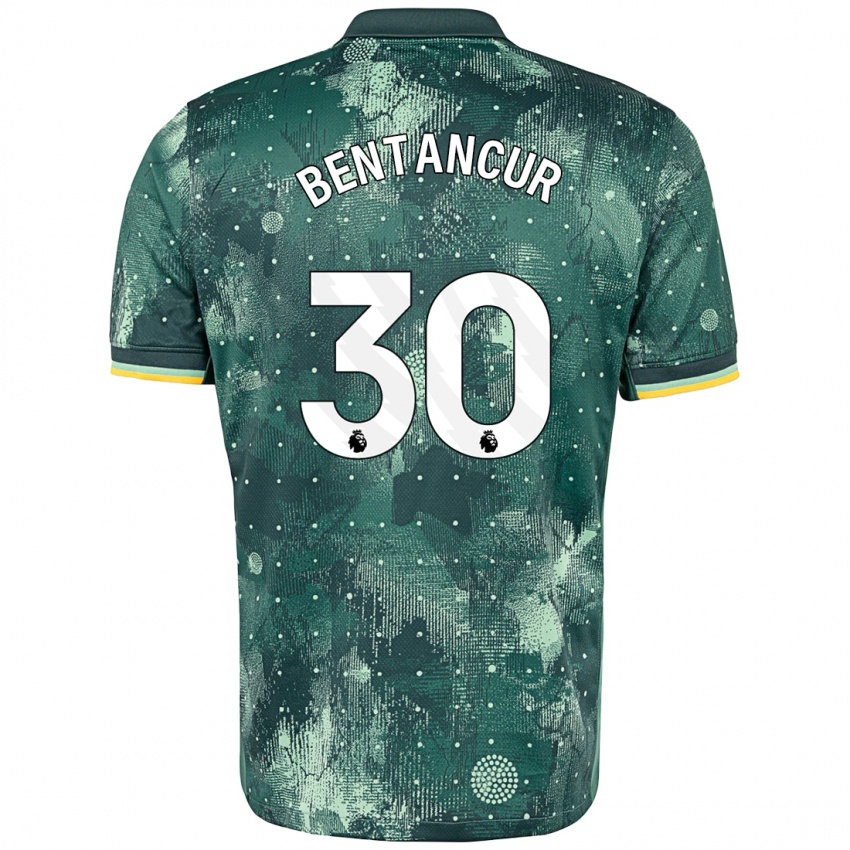 Heren Rodrigo Bentancur #30 Muntgroen Thuisshirt Derde Tenue 2024/25 T-Shirt