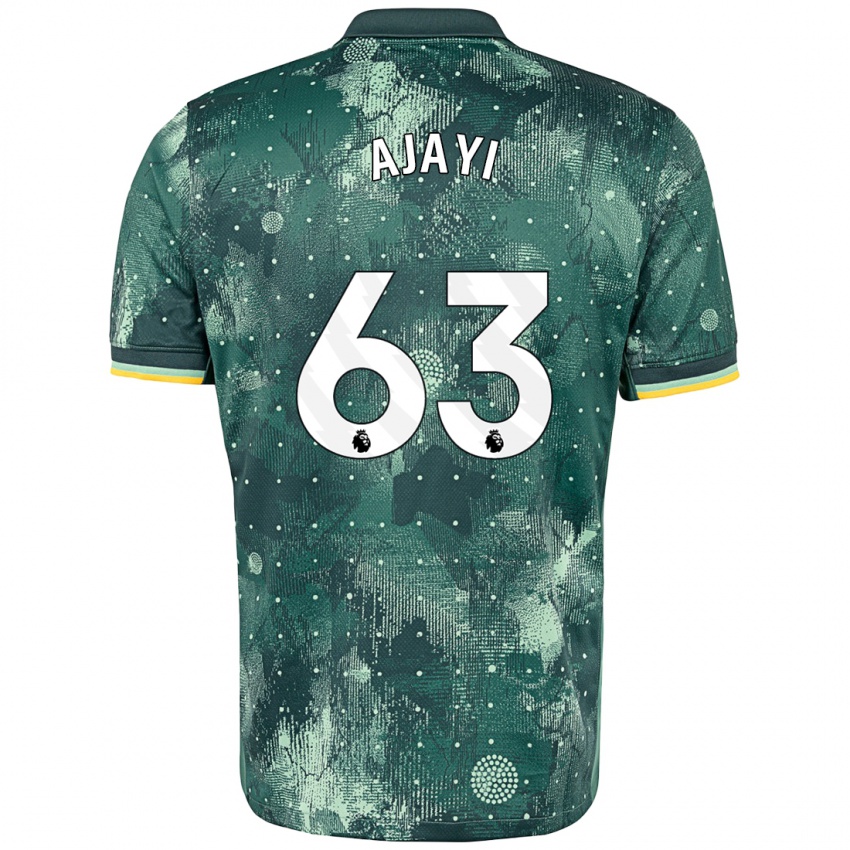 Heren Damola Ajayi #63 Muntgroen Thuisshirt Derde Tenue 2024/25 T-Shirt