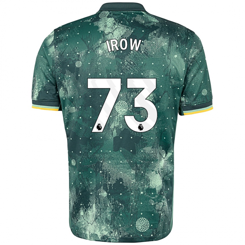 Heren Oliver Irow #73 Muntgroen Thuisshirt Derde Tenue 2024/25 T-Shirt