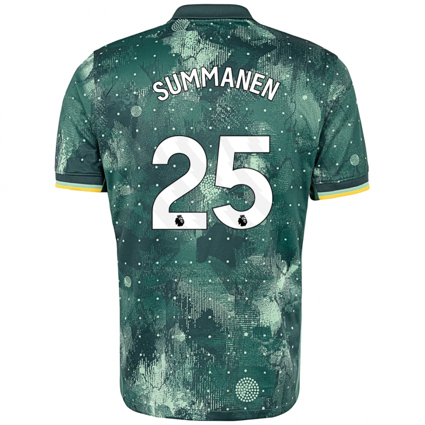 Heren Eveliina Summanen #25 Muntgroen Thuisshirt Derde Tenue 2024/25 T-Shirt