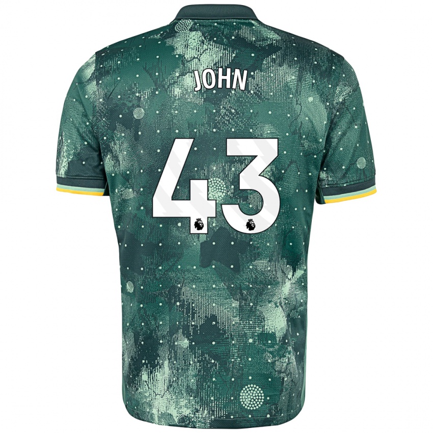 Heren Nile John #43 Muntgroen Thuisshirt Derde Tenue 2024/25 T-Shirt