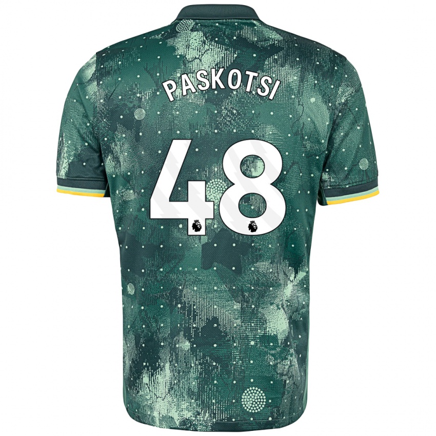 Heren Maksim Paskotsi #48 Muntgroen Thuisshirt Derde Tenue 2024/25 T-Shirt