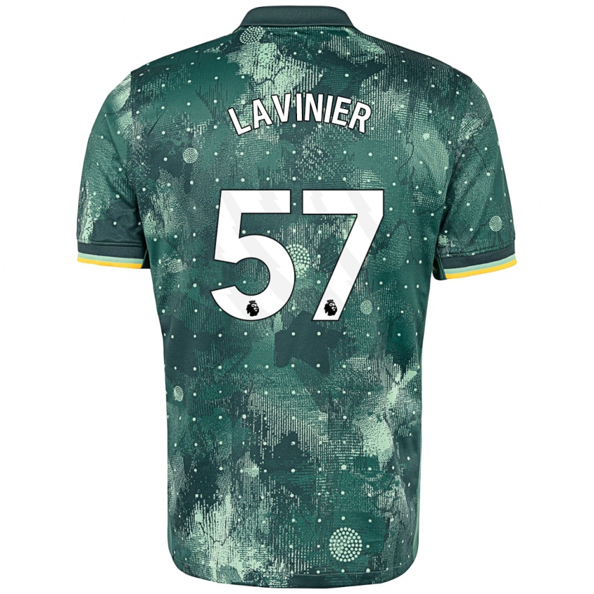 Heren Marcel Lavinier #57 Muntgroen Thuisshirt Derde Tenue 2024/25 T-Shirt