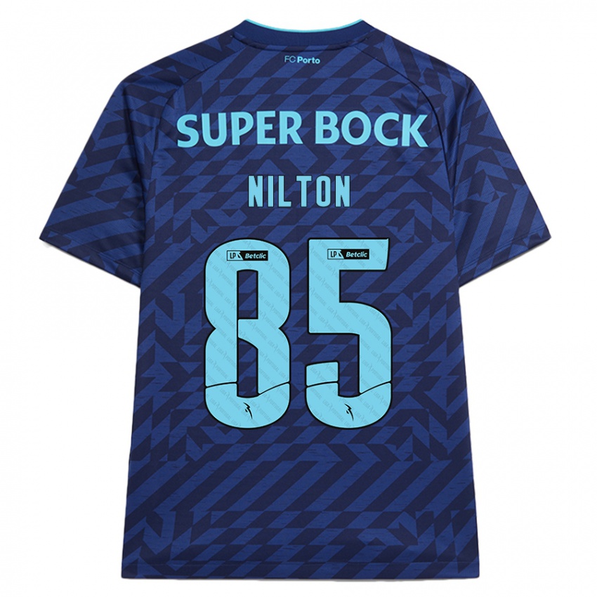 Heren Nilton #85 Marineblauw Thuisshirt Derde Tenue 2024/25 T-Shirt