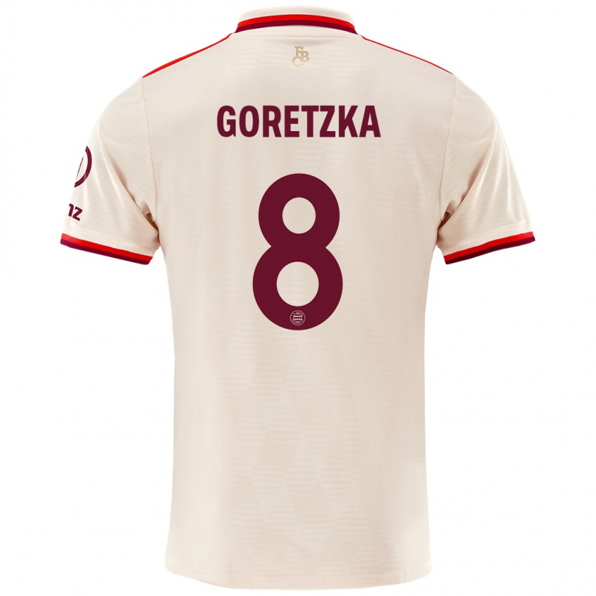 Heren Leon Goretzka #8 Linen Thuisshirt Derde Tenue 2024/25 T-Shirt