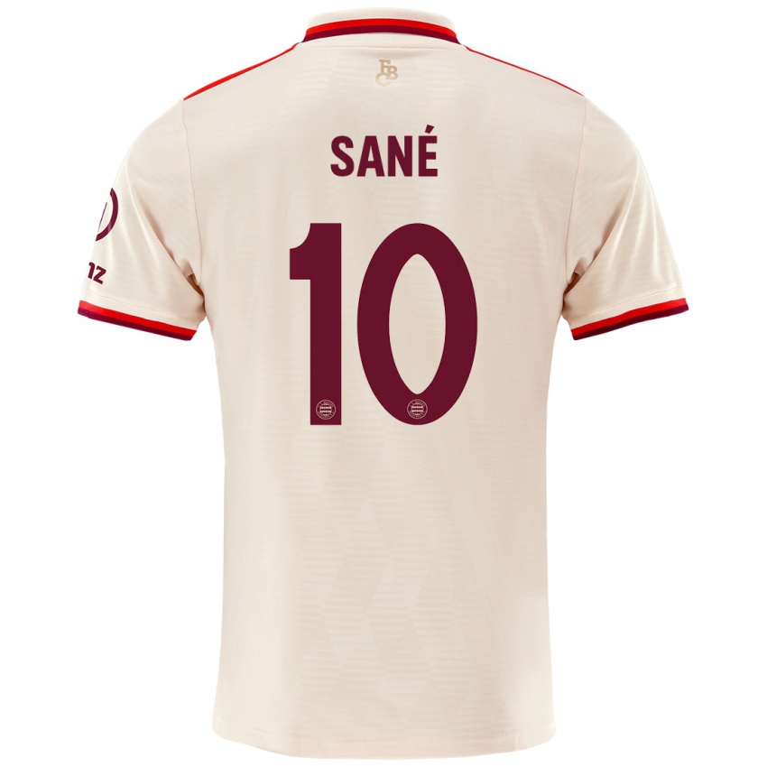 Heren Leroy Sane #10 Linen Thuisshirt Derde Tenue 2024/25 T-Shirt