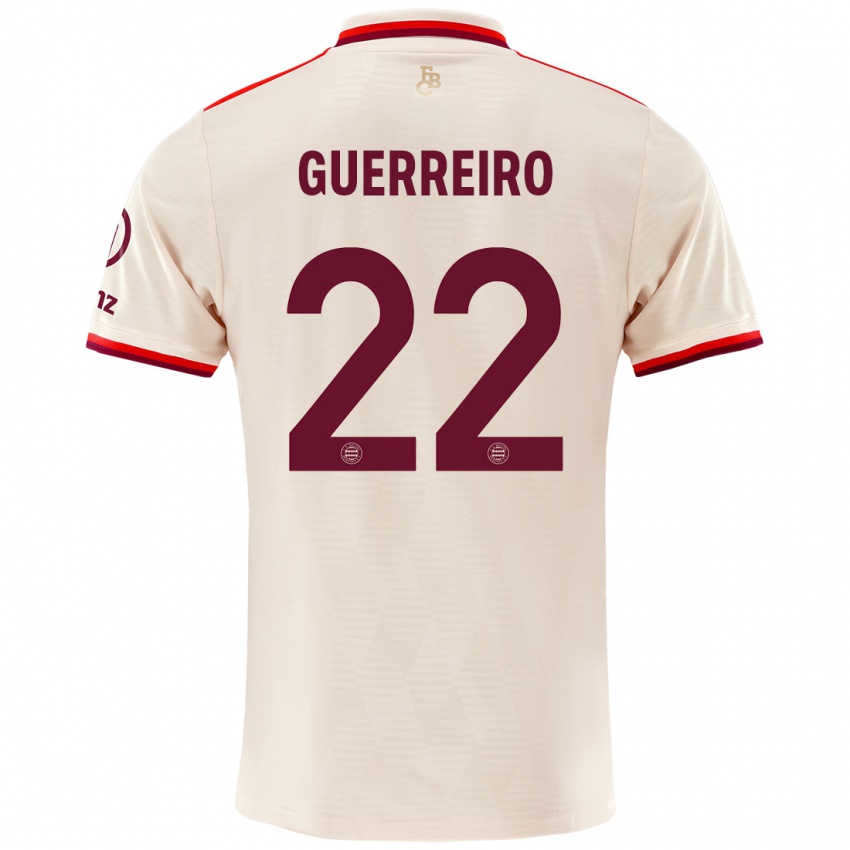 Heren Raphaël Guerreiro #22 Linen Thuisshirt Derde Tenue 2024/25 T-Shirt