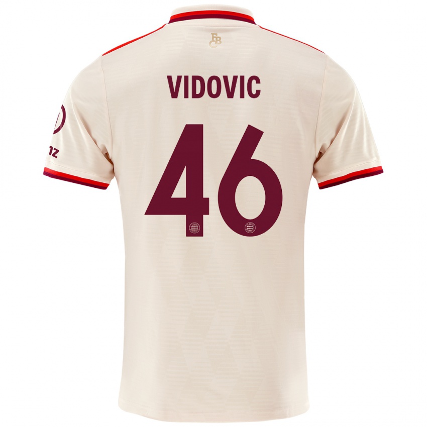 Heren Gabriel Vidovic #46 Linen Thuisshirt Derde Tenue 2024/25 T-Shirt