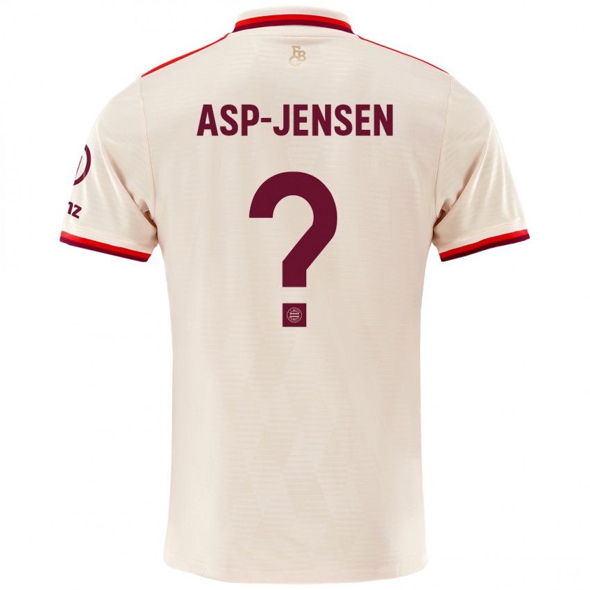 Heren Jonathan Asp-Jensen #0 Linen Thuisshirt Derde Tenue 2024/25 T-Shirt