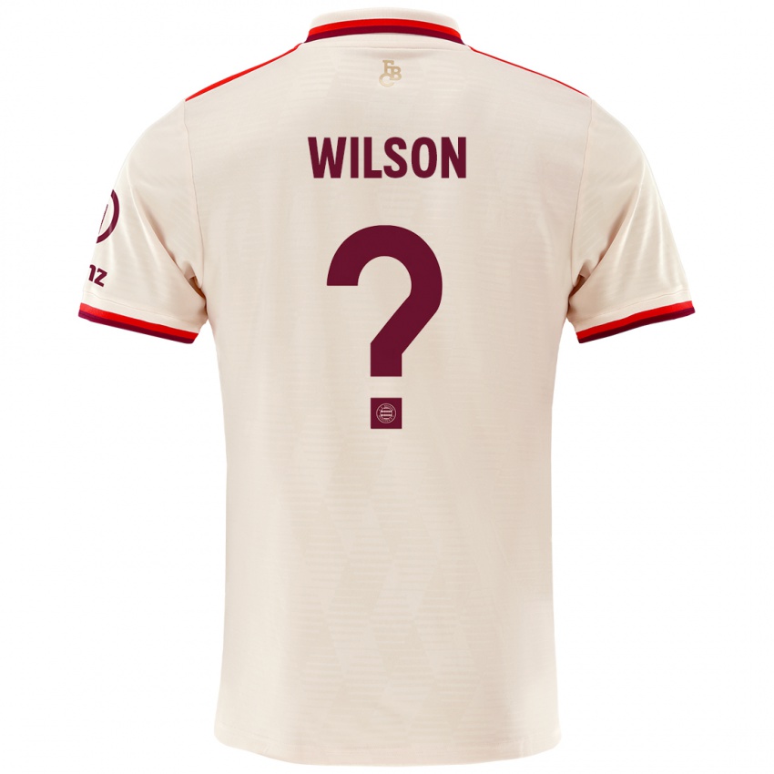 Heren Oluwaseyi Wilson #0 Linen Thuisshirt Derde Tenue 2024/25 T-Shirt