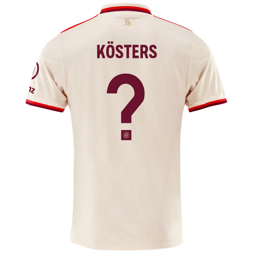 Heren Matthias Kösters #0 Linen Thuisshirt Derde Tenue 2024/25 T-Shirt