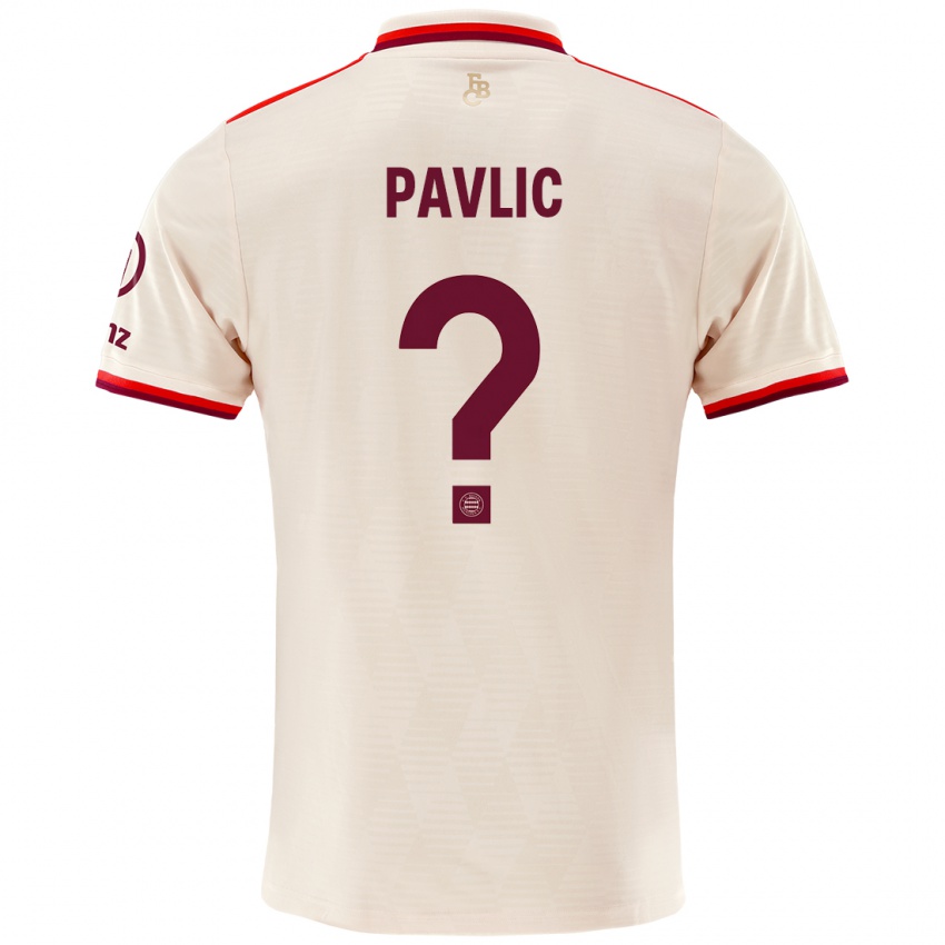 Heren Raphael Pavlic #0 Linen Thuisshirt Derde Tenue 2024/25 T-Shirt