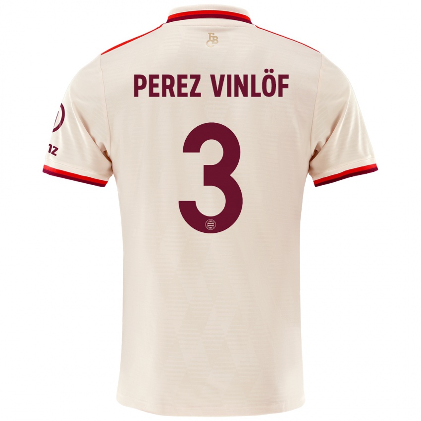 Heren Matteo Perez Vinlöf #3 Linen Thuisshirt Derde Tenue 2024/25 T-Shirt