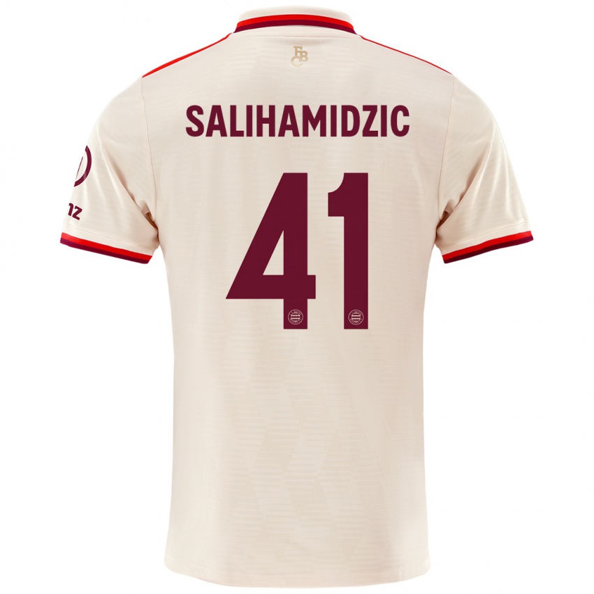 Heren Nick Salihamidzic #41 Linen Thuisshirt Derde Tenue 2024/25 T-Shirt