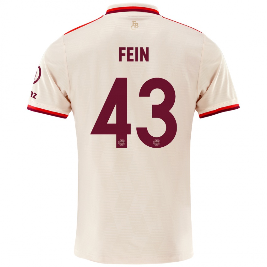 Heren Adrian Fein #43 Linen Thuisshirt Derde Tenue 2024/25 T-Shirt