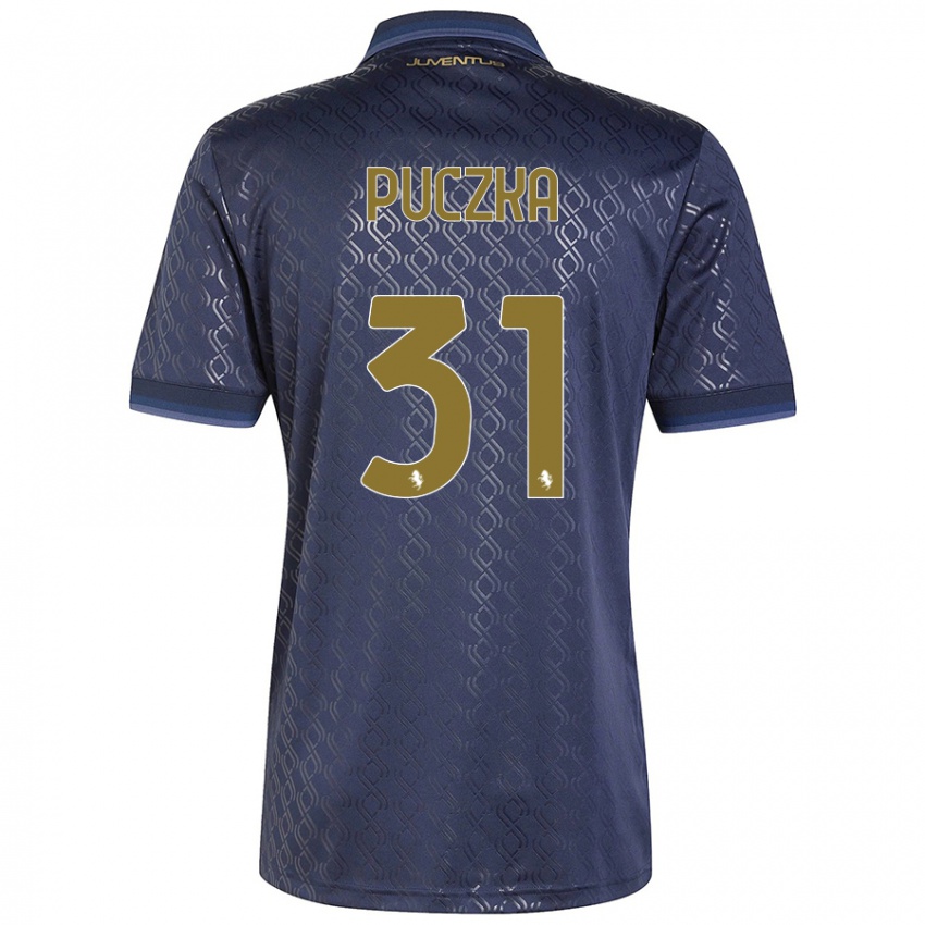 Heren David Puczka #31 Marineblauw Thuisshirt Derde Tenue 2024/25 T-Shirt