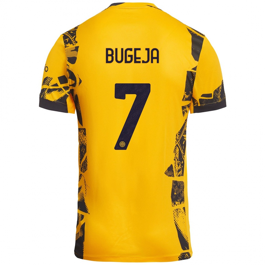 Heren Haley Bugeja #7 Goud Zwart Thuisshirt Derde Tenue 2024/25 T-Shirt