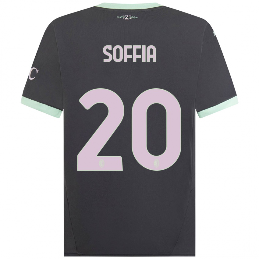 Heren Angelica Soffia #20 Grijs Thuisshirt Derde Tenue 2024/25 T-Shirt