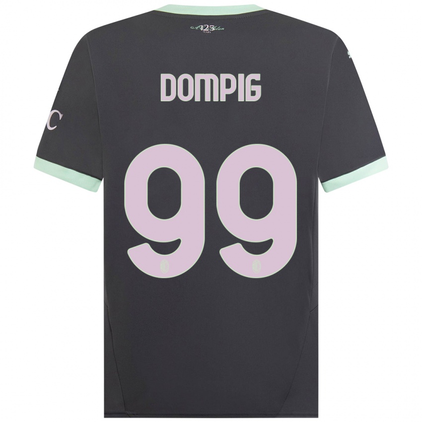 Heren Chanté Dompig #99 Grijs Thuisshirt Derde Tenue 2024/25 T-Shirt