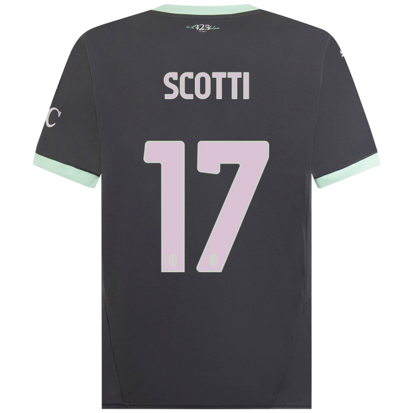 Heren Filippo Scotti #17 Grijs Thuisshirt Derde Tenue 2024/25 T-Shirt