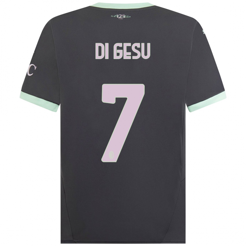 Heren Enrico Di Gesu #7 Grijs Thuisshirt Derde Tenue 2024/25 T-Shirt