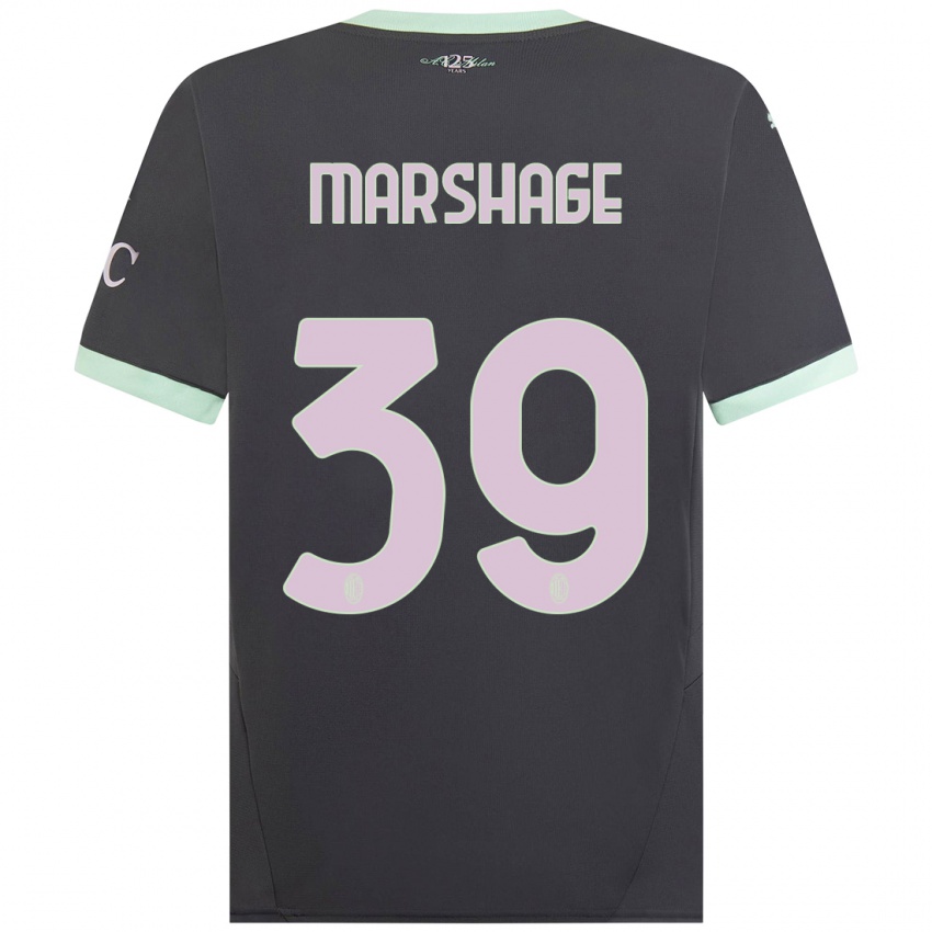 Heren Wilgot Marshage #39 Grijs Thuisshirt Derde Tenue 2024/25 T-Shirt