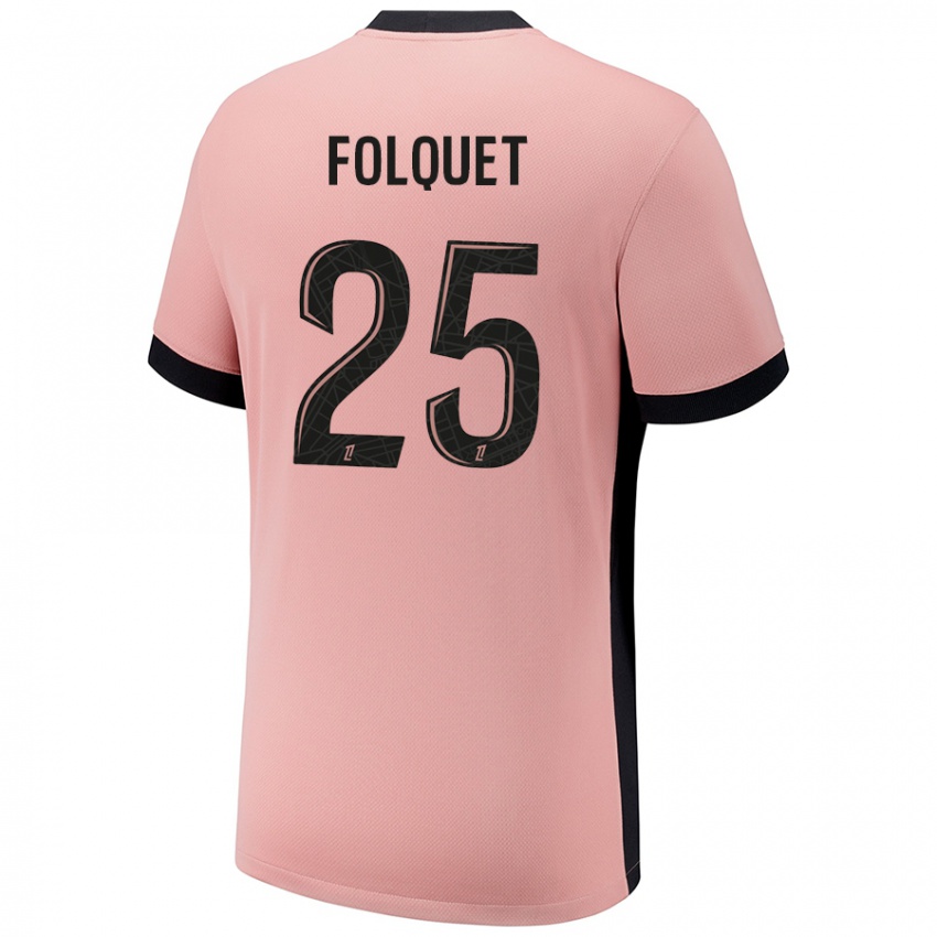 Heren Magnaba Folquet #25 Roestroze Thuisshirt Derde Tenue 2024/25 T-Shirt