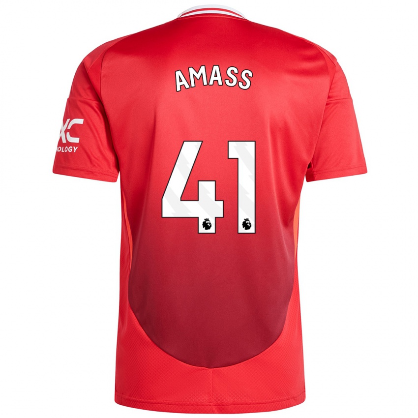 Dames Harry Amass #41 Felrood Thuisshirt Thuistenue 2024/25 T-Shirt