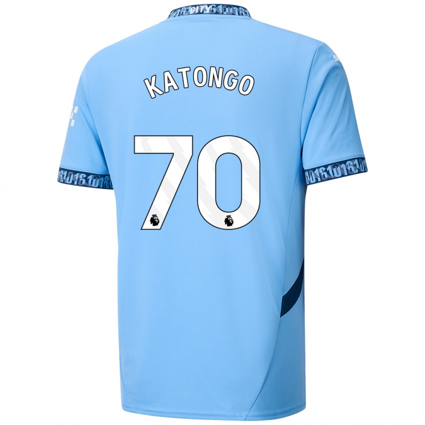 Dames Jadel Katongo #70 Marineblauw Thuisshirt Thuistenue 2024/25 T-Shirt