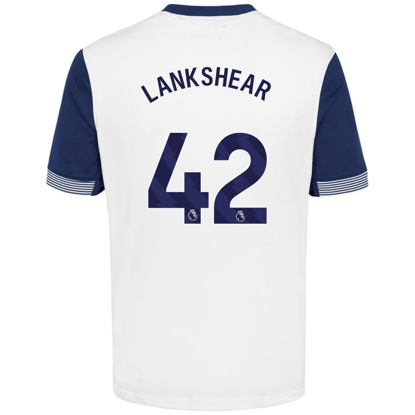 Dames Will Lankshear #42 Wit Blauw Thuisshirt Thuistenue 2024/25 T-Shirt