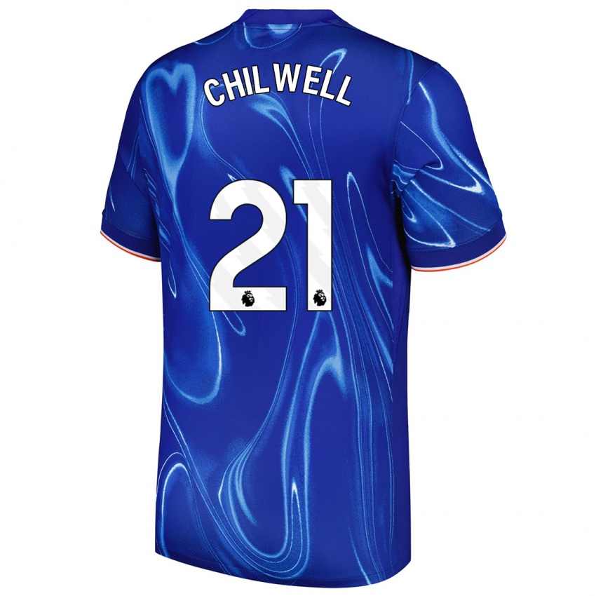 Dames Ben Chilwell #21 Blauw Wit Thuisshirt Thuistenue 2024/25 T-Shirt