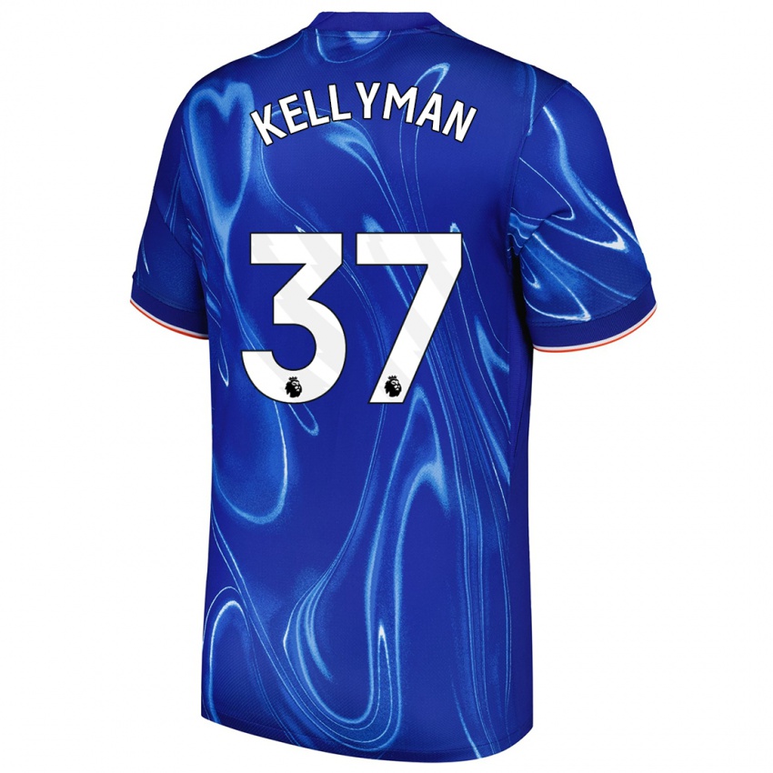 Dames Omari Kellyman #37 Blauw Wit Thuisshirt Thuistenue 2024/25 T-Shirt