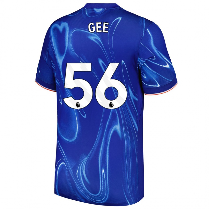 Dames Billy Gee #56 Blauw Wit Thuisshirt Thuistenue 2024/25 T-Shirt