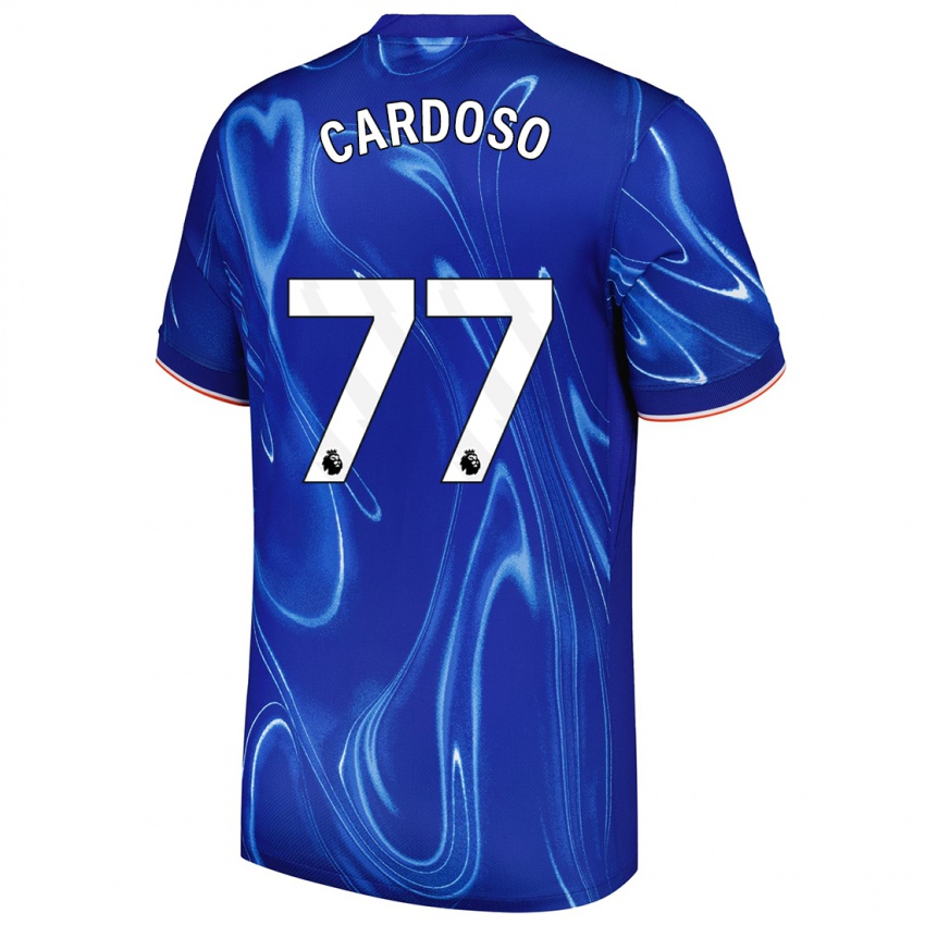 Dames Leo Cardoso #77 Blauw Wit Thuisshirt Thuistenue 2024/25 T-Shirt