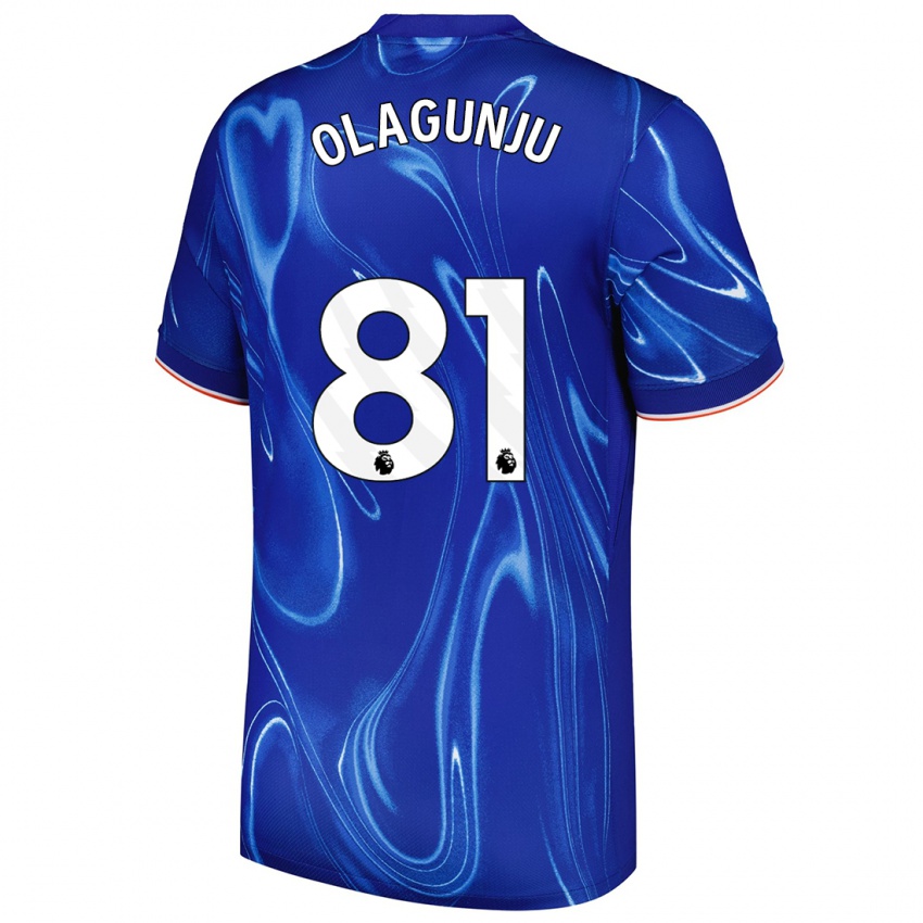 Dames Saheed Olagunju #81 Blauw Wit Thuisshirt Thuistenue 2024/25 T-Shirt