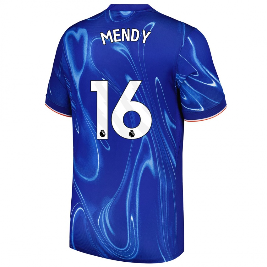 Dames Edouard Mendy #16 Blauw Wit Thuisshirt Thuistenue 2024/25 T-Shirt