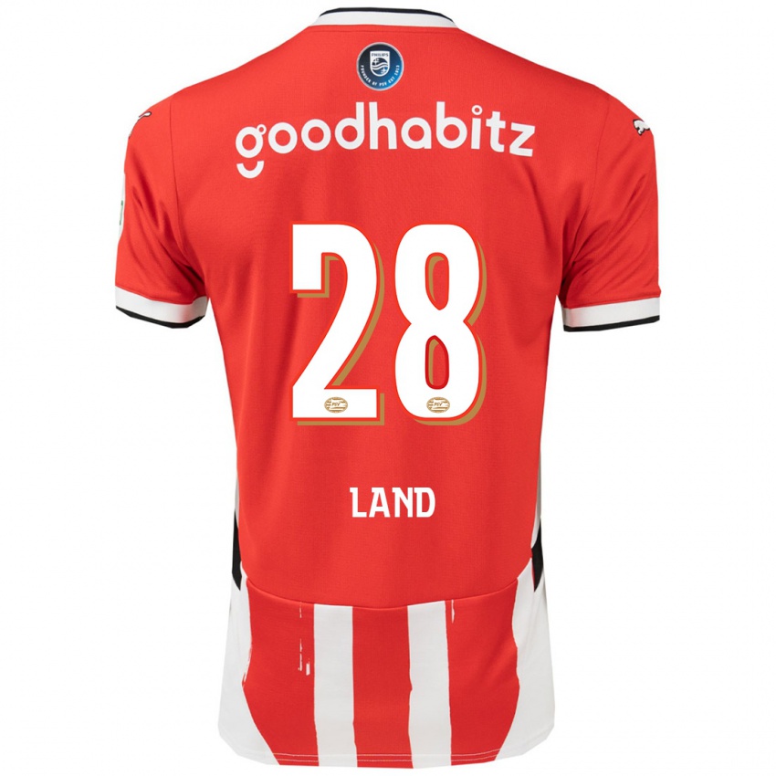 Dames Tygo Land #28 Rood Wit Thuisshirt Thuistenue 2024/25 T-Shirt