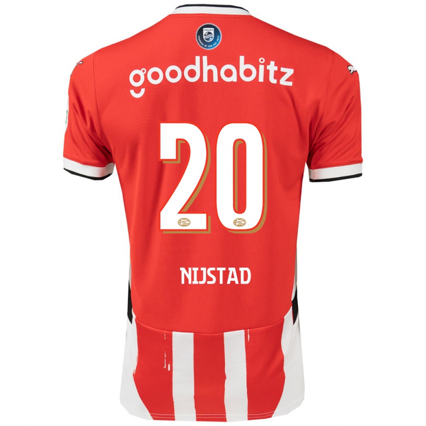 Dames Nina Nijstad #20 Rood Wit Thuisshirt Thuistenue 2024/25 T-Shirt