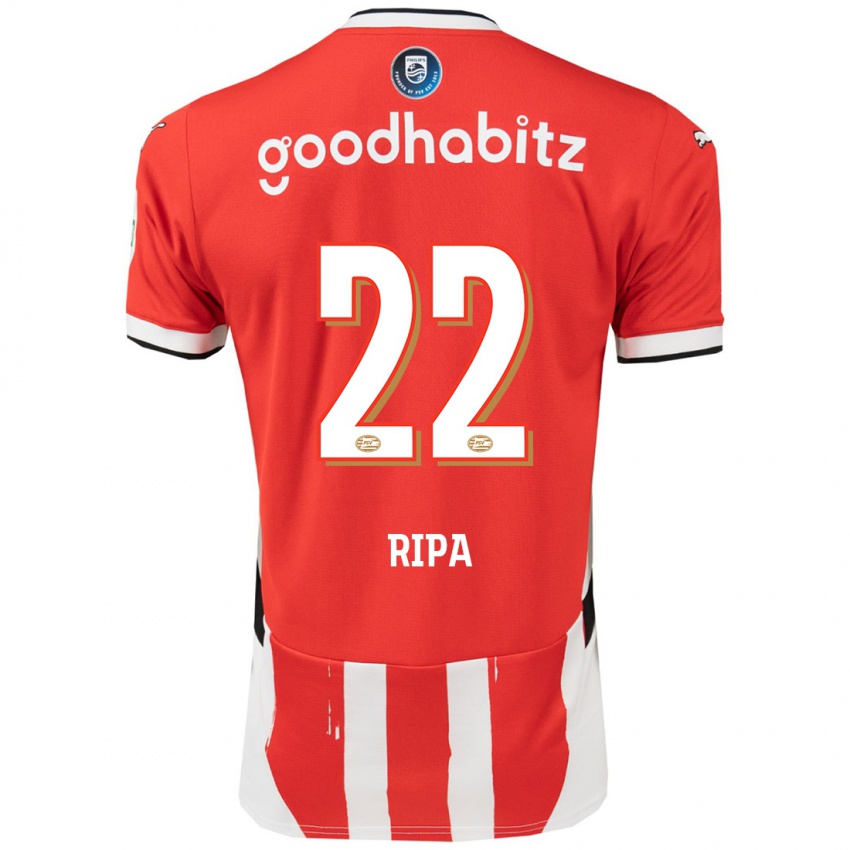 Dames Chimera Ripa #22 Rood Wit Thuisshirt Thuistenue 2024/25 T-Shirt