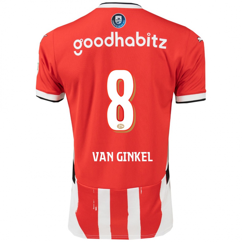 Dames Marco Van Ginkel #8 Rood Wit Thuisshirt Thuistenue 2024/25 T-Shirt