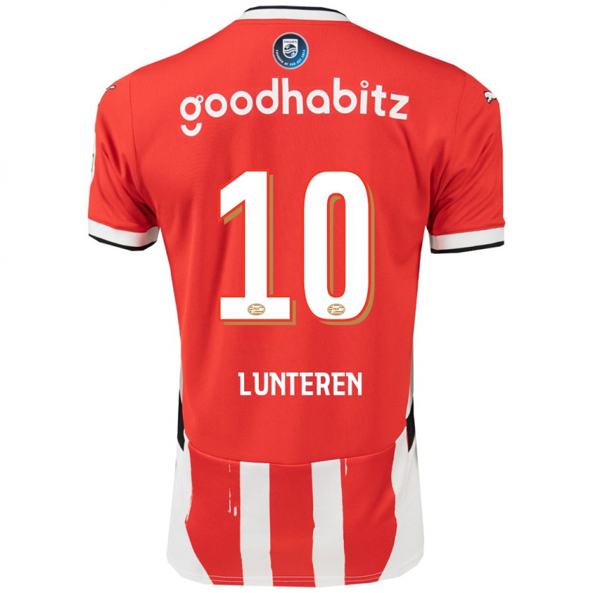 Dames Desiree Van Lunteren #10 Rood Wit Thuisshirt Thuistenue 2024/25 T-Shirt