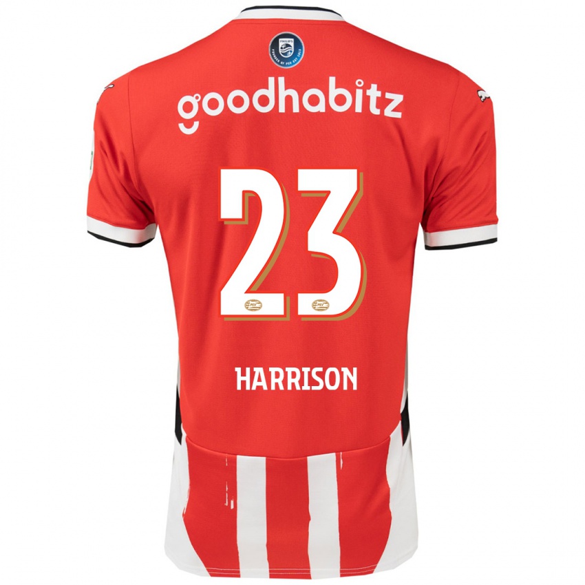 Dames Amy Harrison #23 Rood Wit Thuisshirt Thuistenue 2024/25 T-Shirt