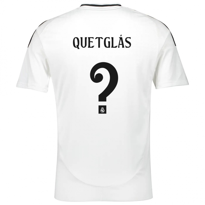 Dames Ferran Quetglás #0 Wit Thuisshirt Thuistenue 2024/25 T-Shirt