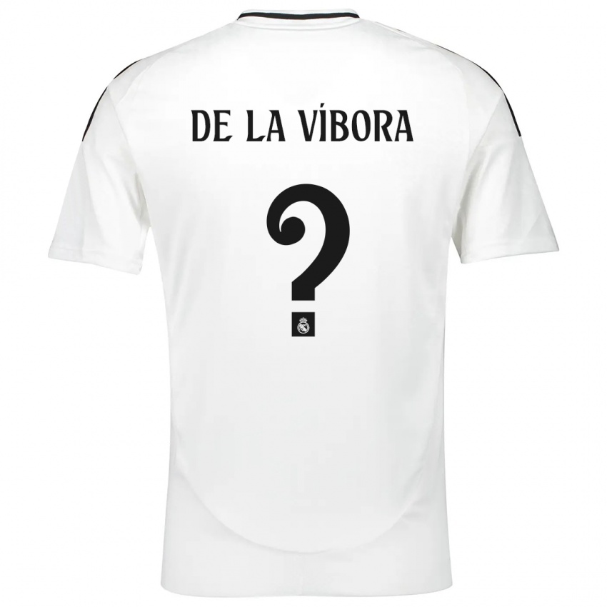 Dames David De La Víbora #0 Wit Thuisshirt Thuistenue 2024/25 T-Shirt