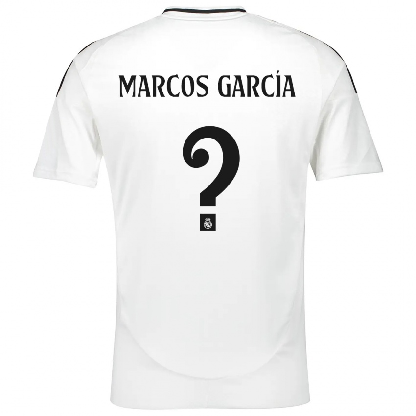 Dames Marcos García #0 Wit Thuisshirt Thuistenue 2024/25 T-Shirt