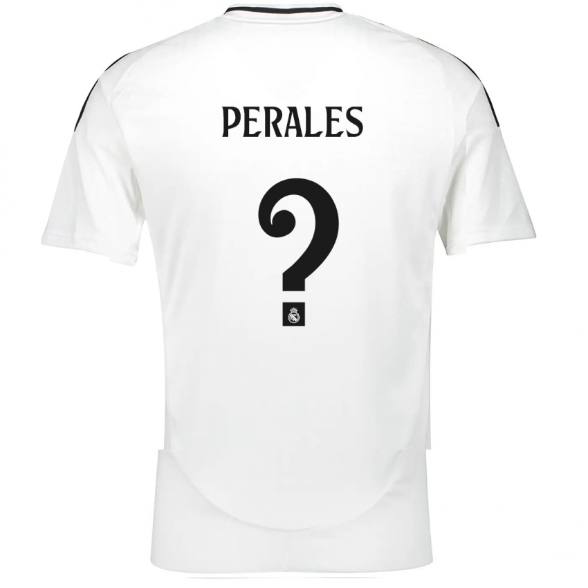 Dames Miguel Perales #0 Wit Thuisshirt Thuistenue 2024/25 T-Shirt