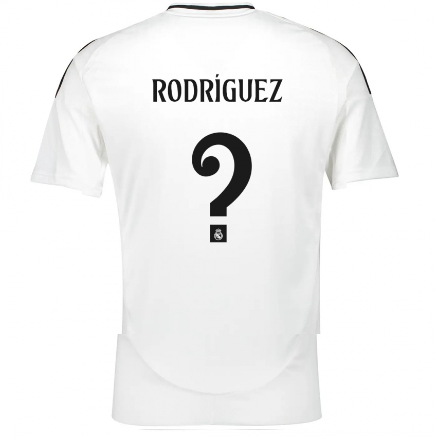 Dames Álvaro Rodríguez #0 Wit Thuisshirt Thuistenue 2024/25 T-Shirt