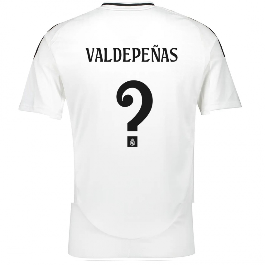 Dames Víctor Valdepeñas #0 Wit Thuisshirt Thuistenue 2024/25 T-Shirt