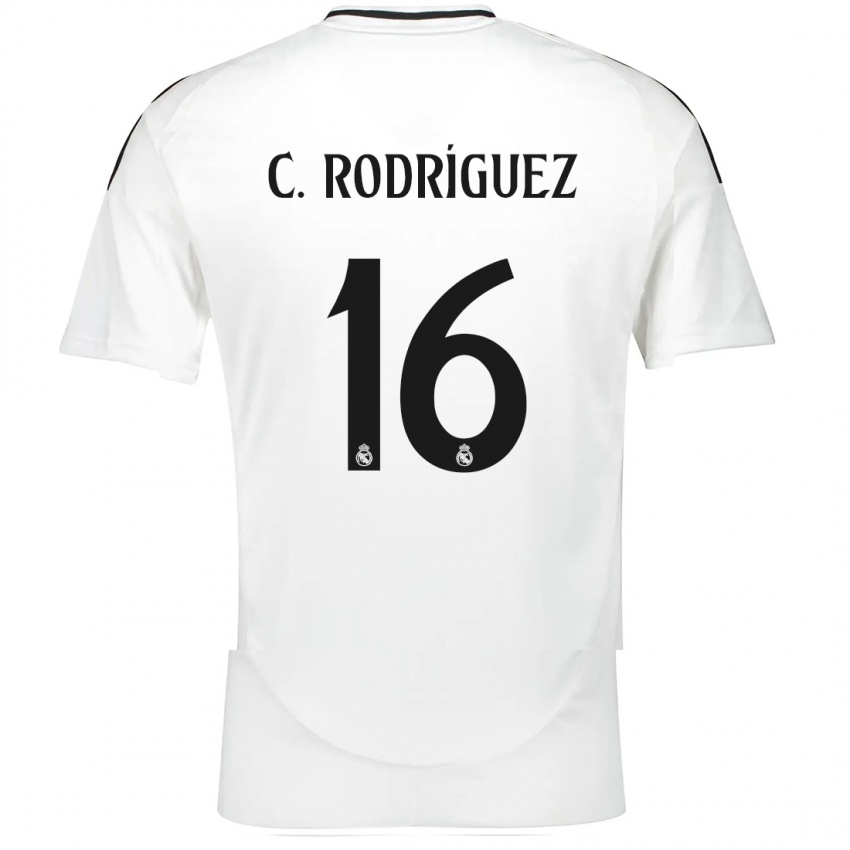 Dames Carlos Rodríguez #16 Wit Thuisshirt Thuistenue 2024/25 T-Shirt